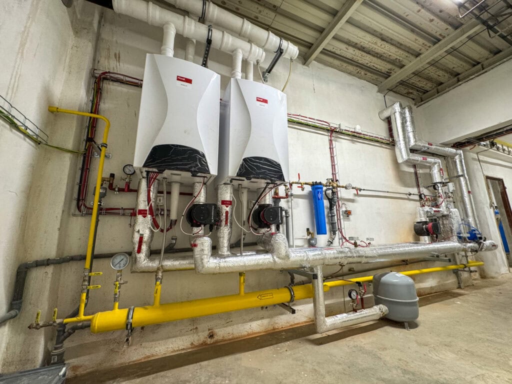 Energetické zařízení v areálu Nemocnice Vyškov pro projekt EPC.